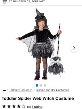 RBX Black Velvet Spiderweb Costume dress